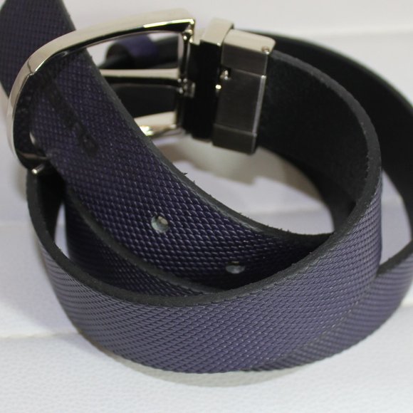 Climber Leather Purple Belt  5 holes Stainless Steel Buckle Turkey 39" - Picture 8 of 9